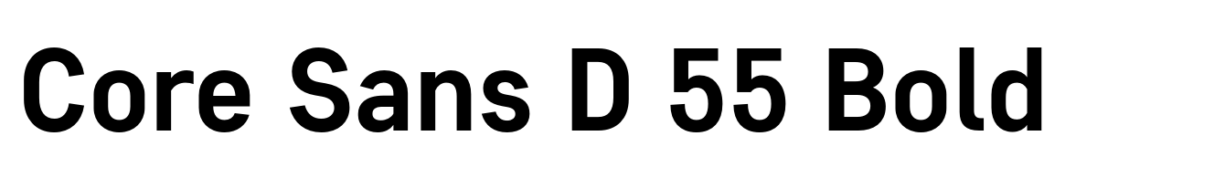 Core Sans D 55 Bold
